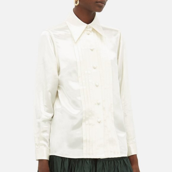 NWT Marc Jacobs Runway Satin Button Blouse - Picture 4 of 15